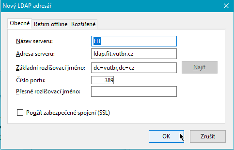 konfigurace ldap
