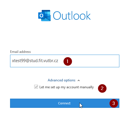 konfigurace MS Outlook